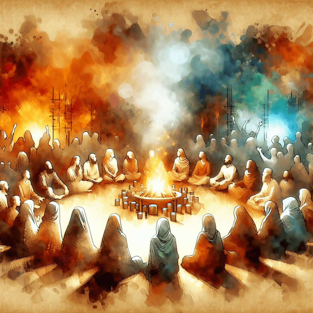 AI-generated illustration for "A Modern Story of Global Pandemic & Community - Story" — created by ChurchWiseAI using DALL-E