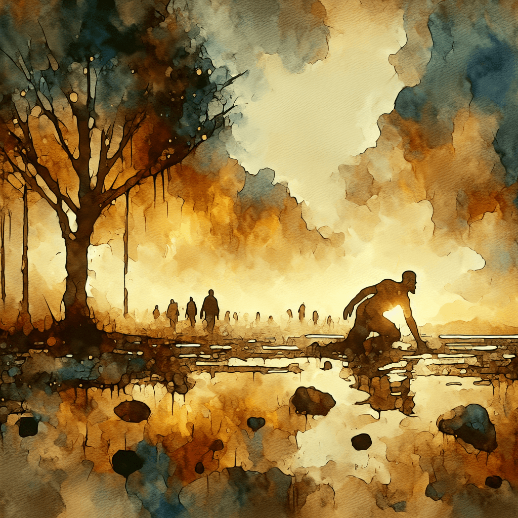 AI-generated illustration for "The Shawshank Redemption: Crawling Through Filth to Freedom (Romans 6:4)" — created by ChurchWiseAI using DALL-E