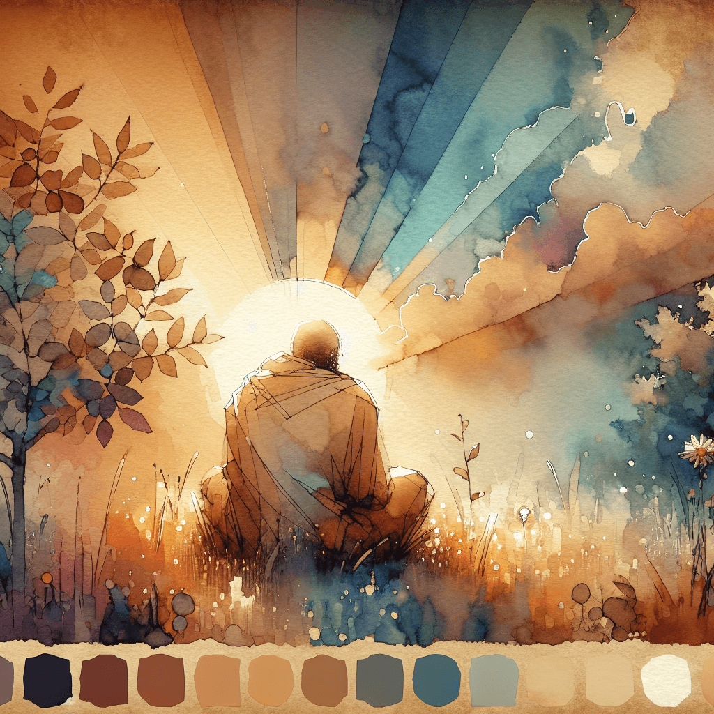 AI-generated illustration for "Quiet Time: Gratitude - Prayer" — created by ChurchWiseAI using DALL-E