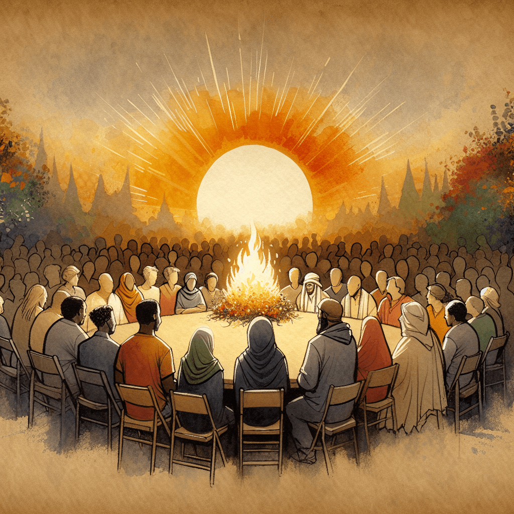 AI-generated illustration for "Spiritual Insight: Social Media and Community - Biblical Insight" — created by ChurchWiseAI using DALL-E