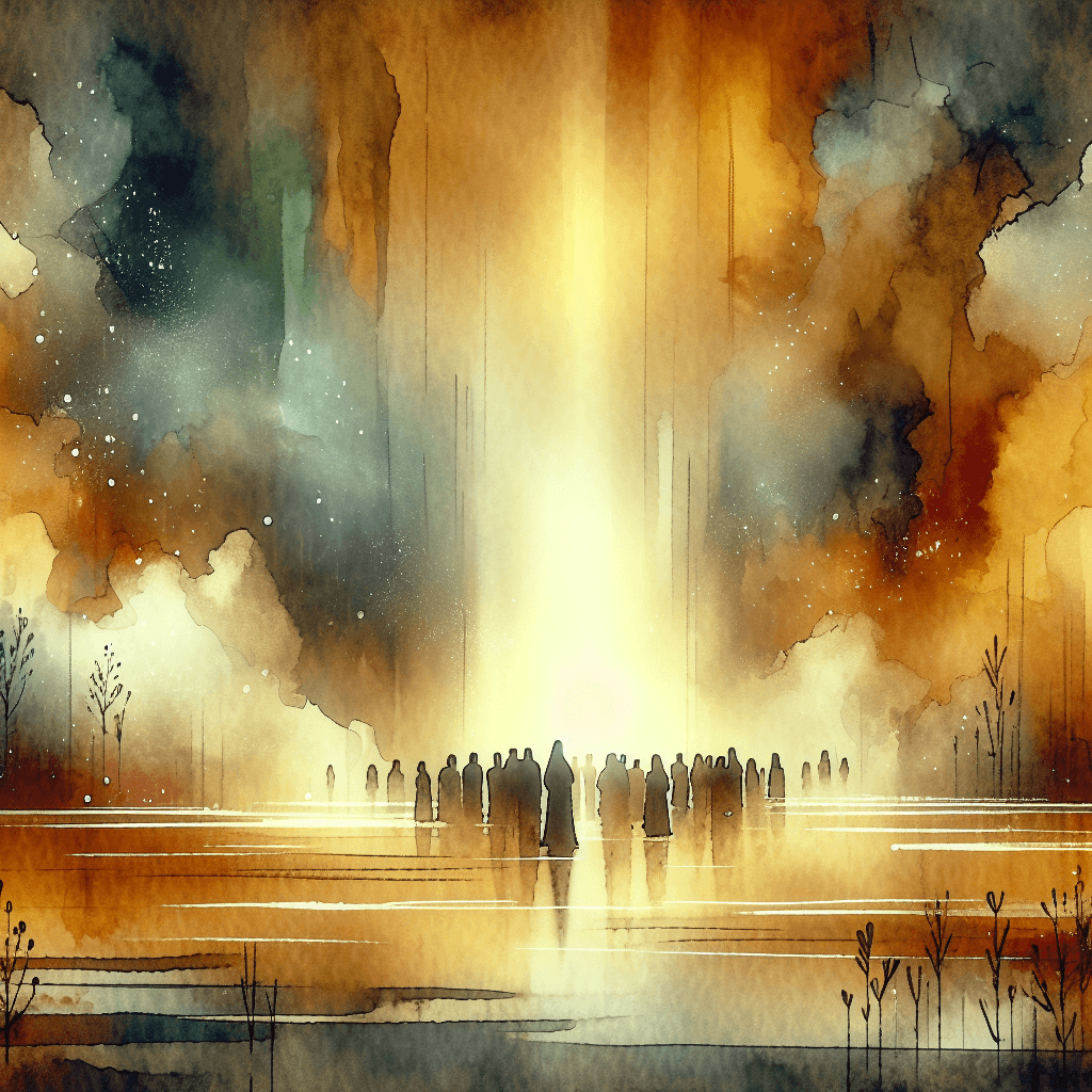 AI-generated illustration for "Reflecting on Human Nature - Church Context" — created by ChurchWiseAI using DALL-E