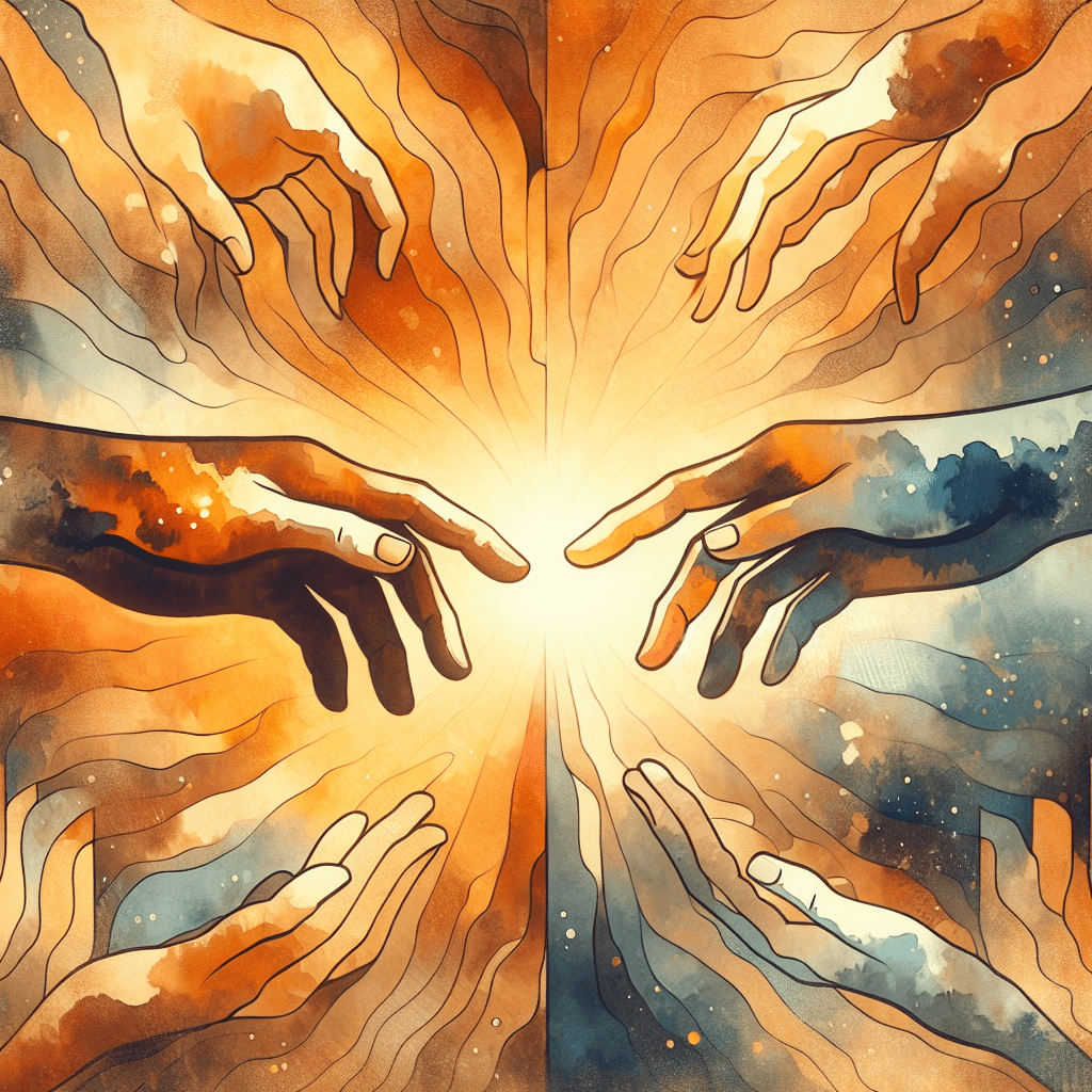 AI-generated illustration for "Daily Compassion - Prayer" — created by ChurchWiseAI using DALL-E