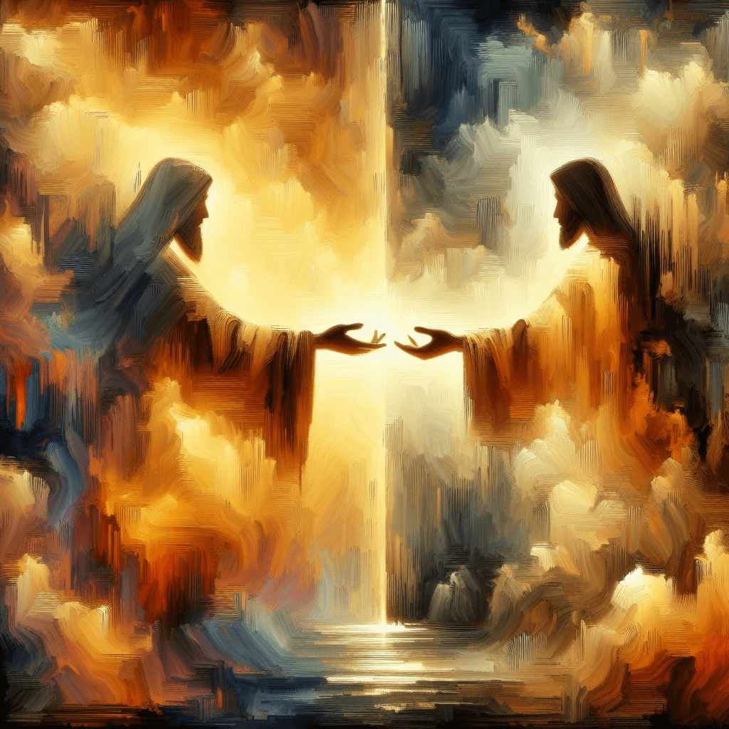 AI-generated illustration for "Contemplating Love - Biblical Insight" — created by ChurchWiseAI using DALL-E