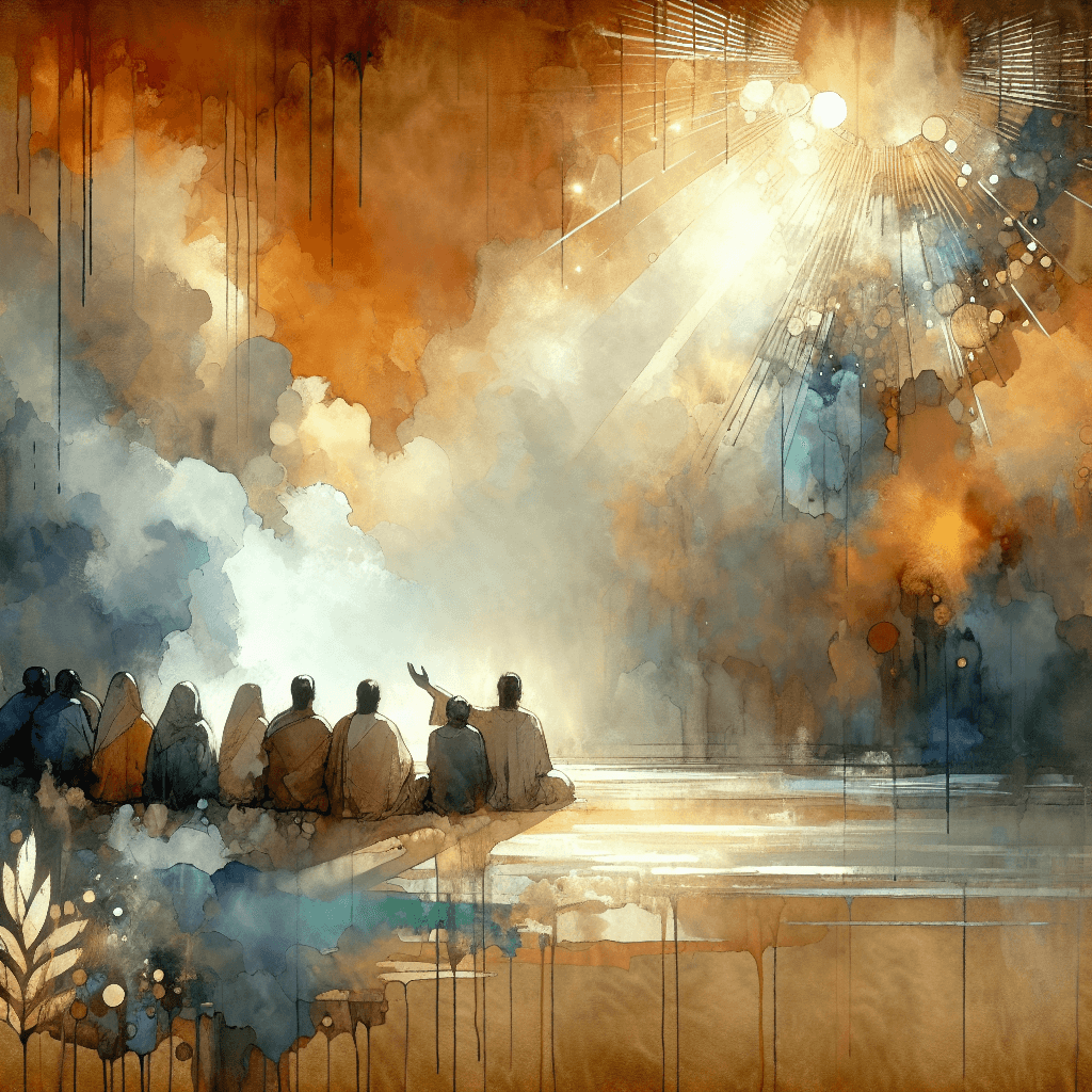 AI-generated illustration for "Theological Perspective: Guilt - Church Context" — created by ChurchWiseAI using DALL-E