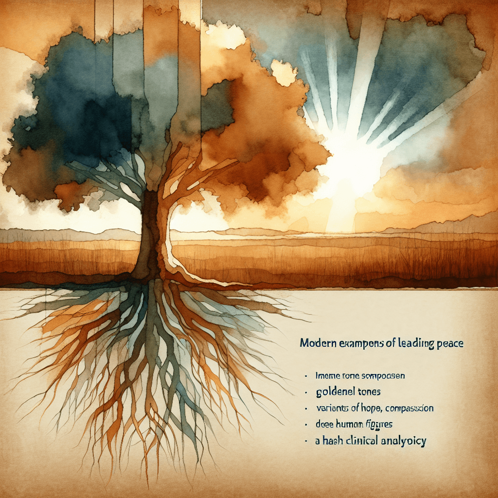 AI-generated illustration for "Modern Examples of Leading Toward Peace - Biblical Analogy" — created by ChurchWiseAI using DALL-E