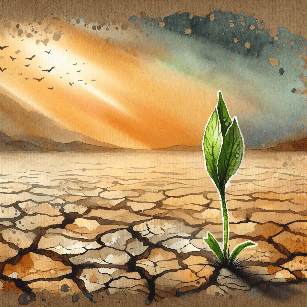 AI-generated illustration for "Finding Climate Change and Hope in Everyday Moments - Contemporary Example" — created by ChurchWiseAI using DALL-E