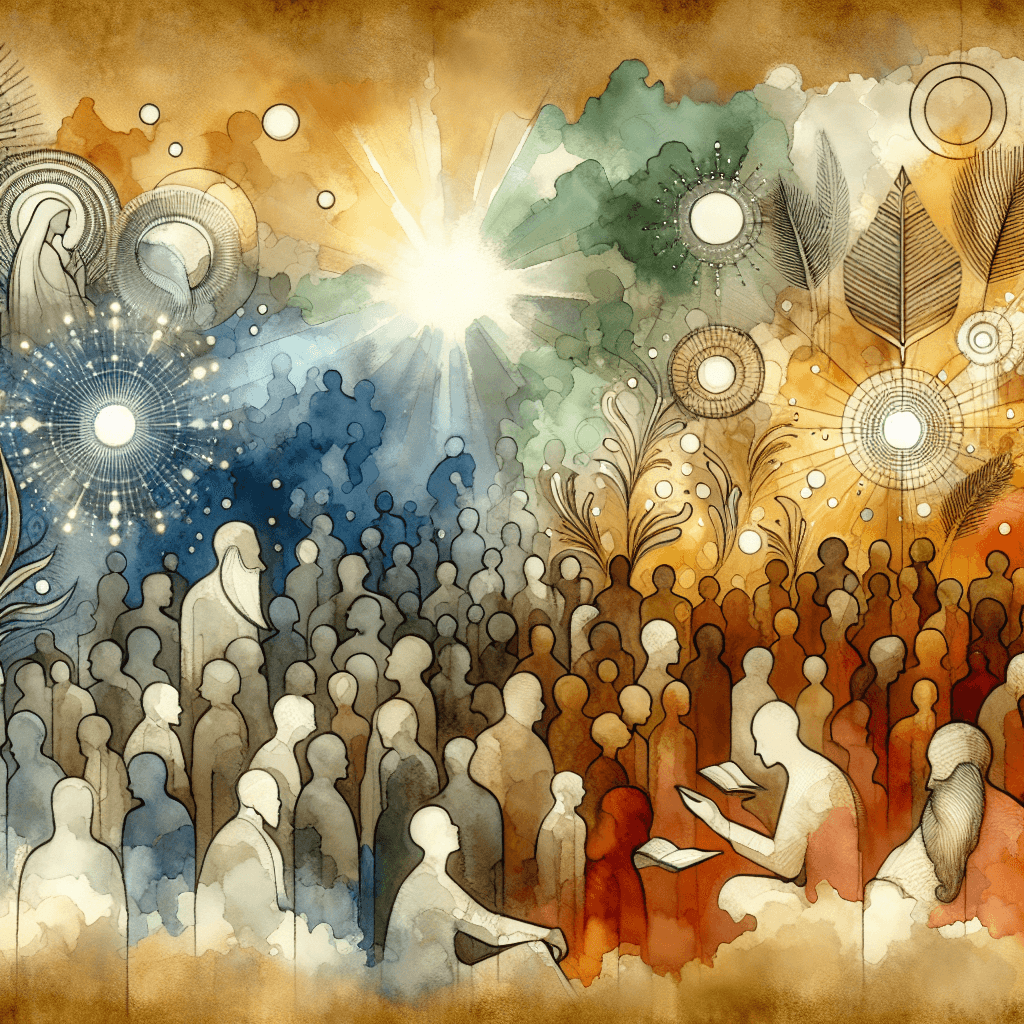 AI-generated illustration for "Faith and Social Justice & Christianity - Commentary" — created by ChurchWiseAI using DALL-E