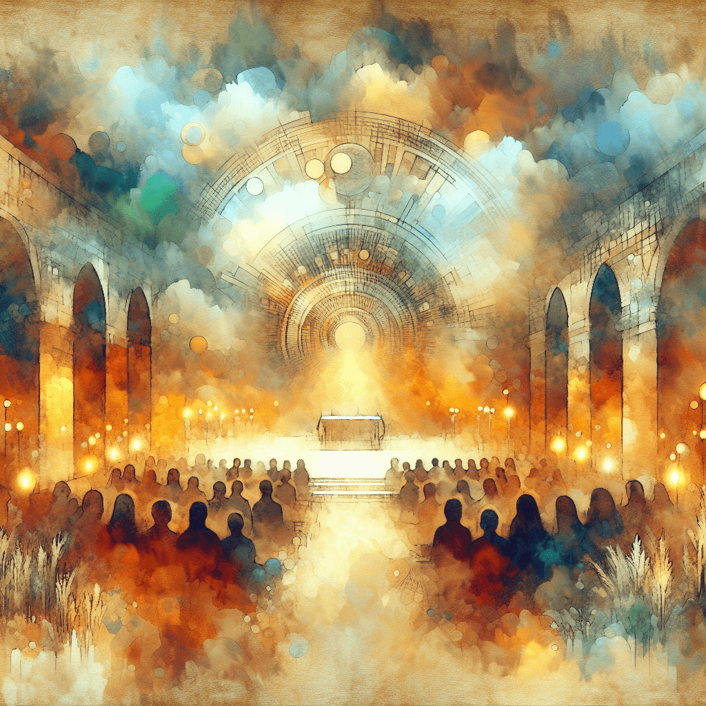 AI-generated illustration for "Faith and Money - Commentary" — created by ChurchWiseAI using DALL-E