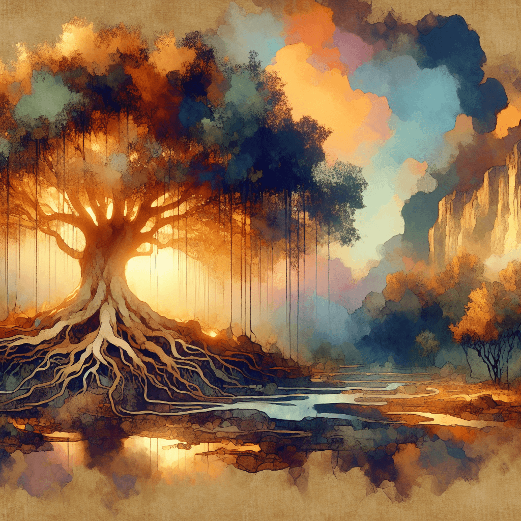 AI-generated illustration for "Evening Prayer: Digital Addiction & Freedom - Story" — created by ChurchWiseAI using DALL-E