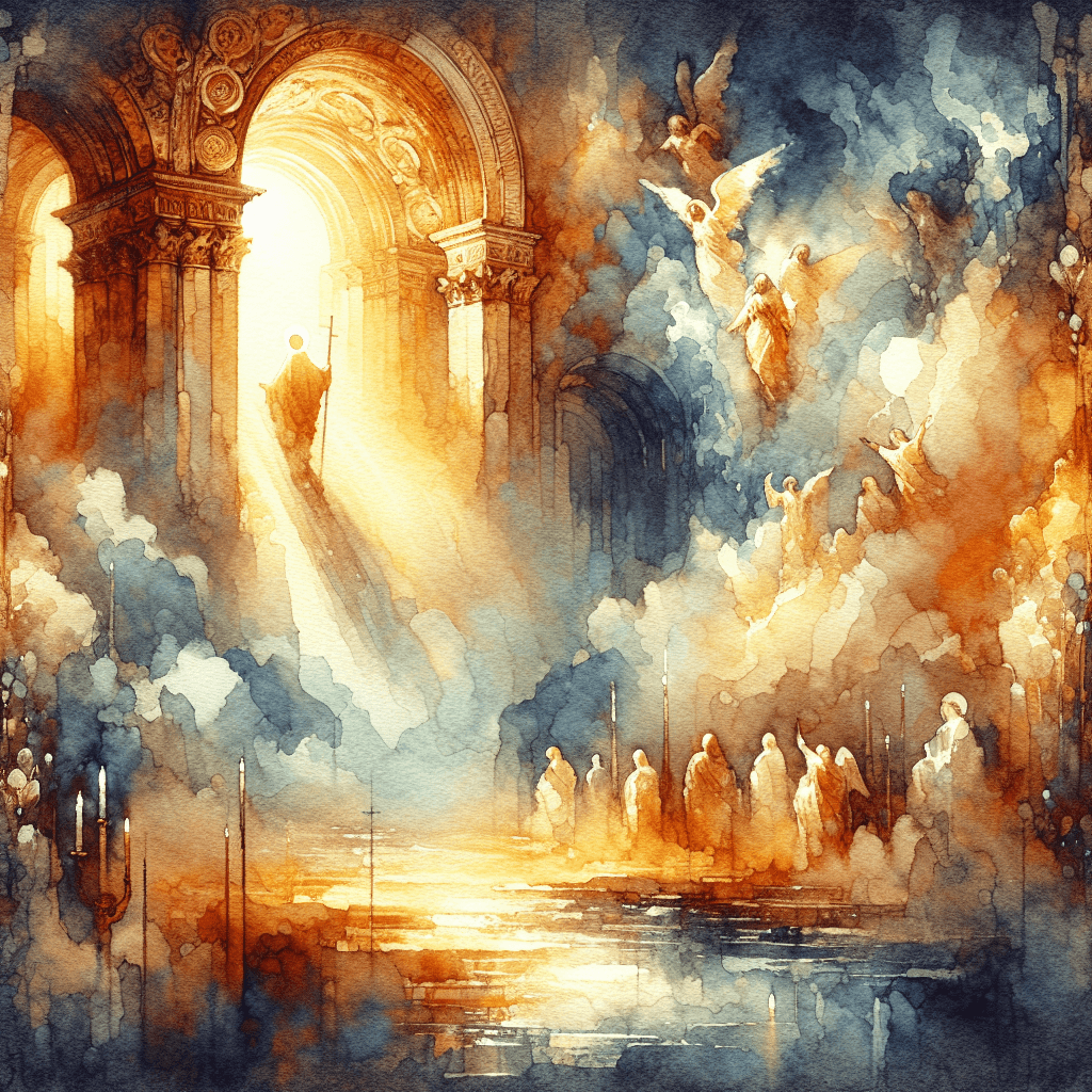 AI-generated illustration for "Our Heavenly Dwelling: 2 Corinthians 5:1-10" — created by ChurchWiseAI using DALL-E