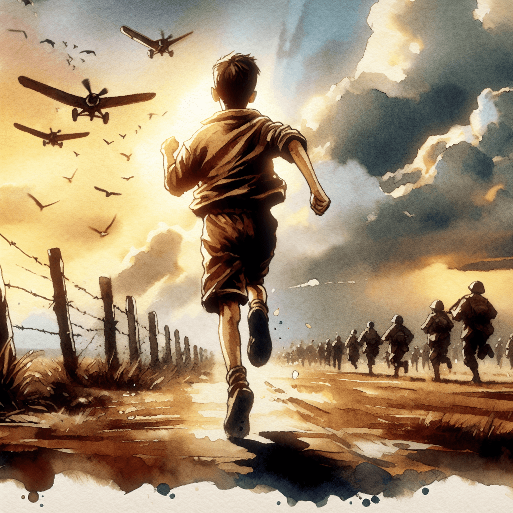 AI-generated illustration for "Forrest Gump: Running the Race Set Before Us (Hebrews 12:1-2)" — created by ChurchWiseAI using DALL-E