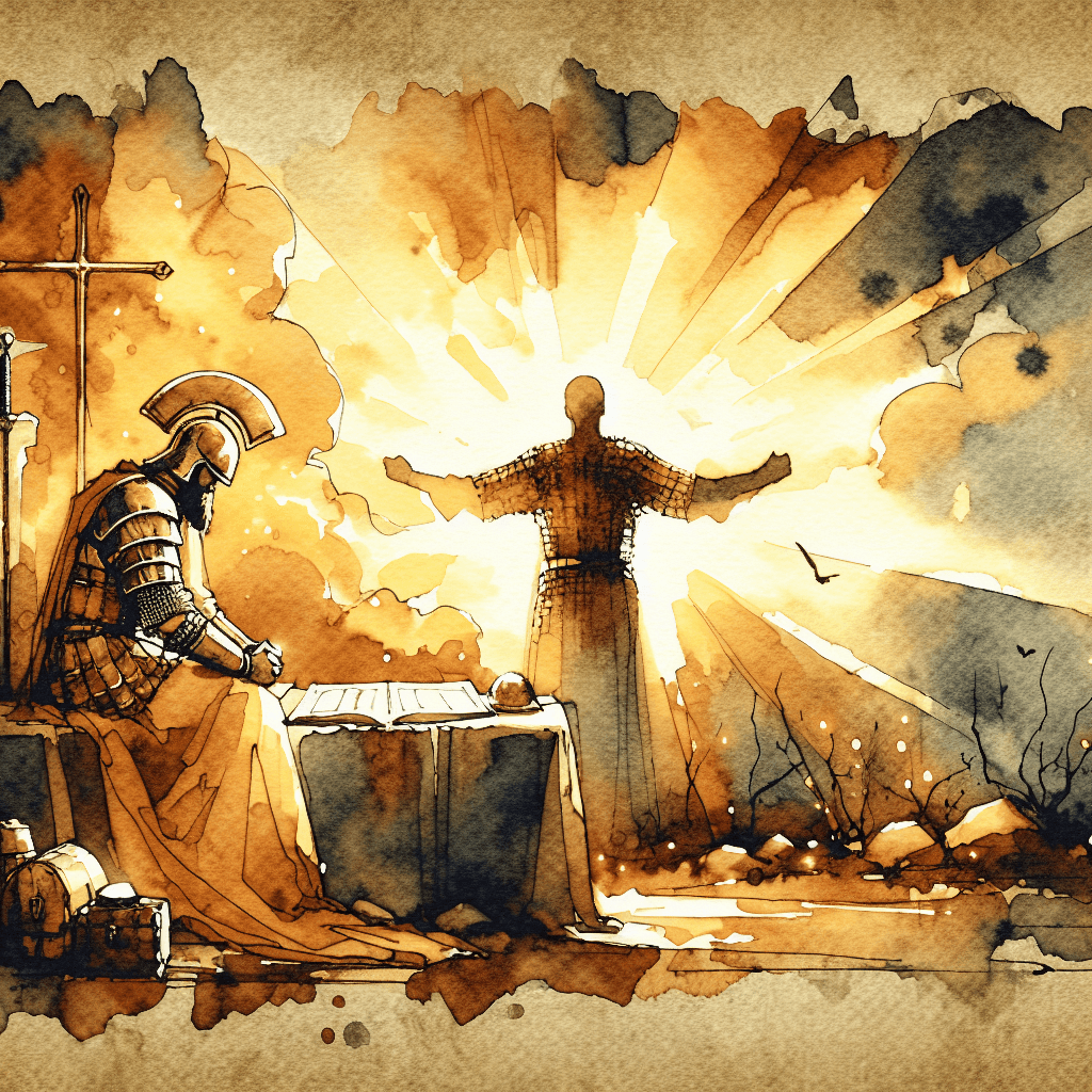 AI-generated illustration for "The Armor of God: Ephesians 6:10-20" — created by ChurchWiseAI using DALL-E