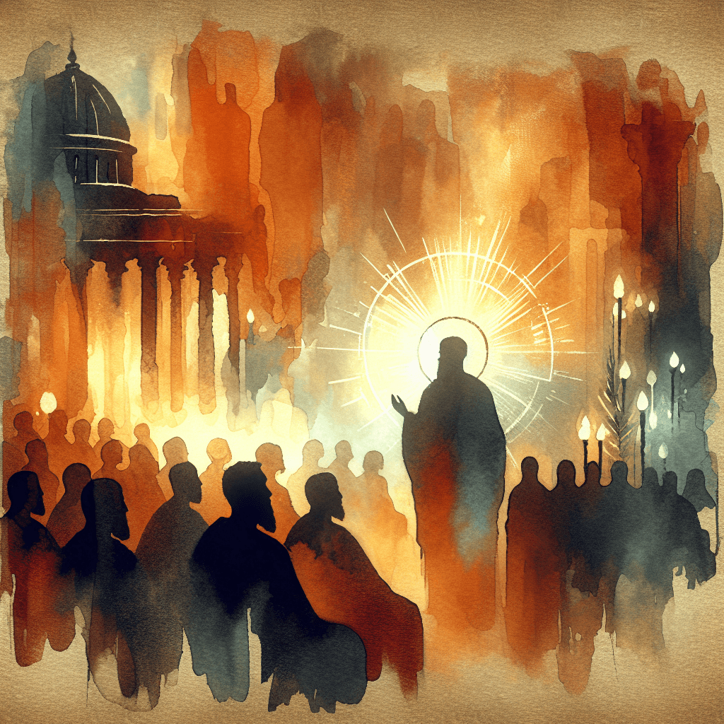 AI-generated illustration for "Biblical Profile: Antiochus IV" — created by ChurchWiseAI using DALL-E