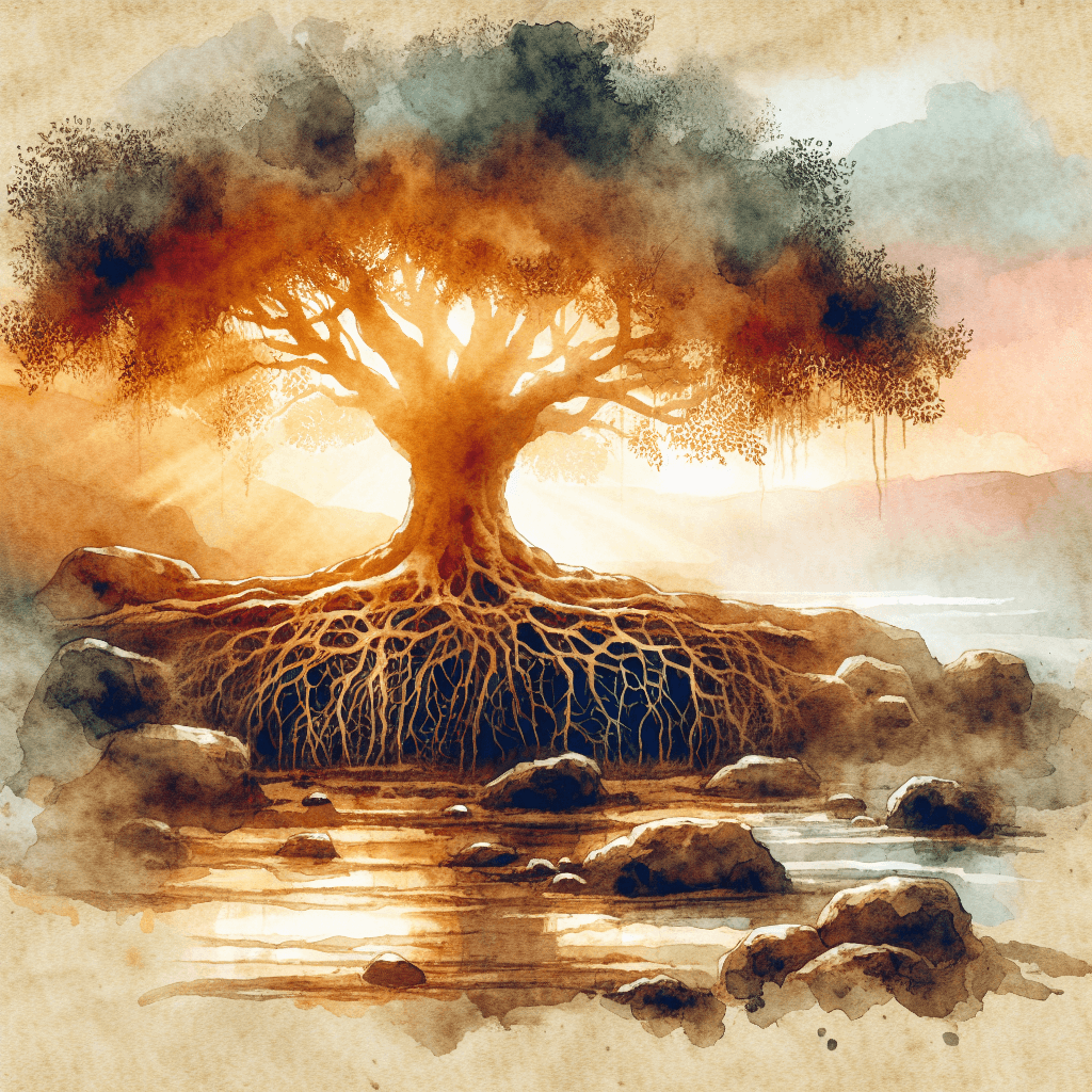 AI-generated illustration for "Quiet Time: Political Division & Unity - Biblical Insight" — created by ChurchWiseAI using DALL-E