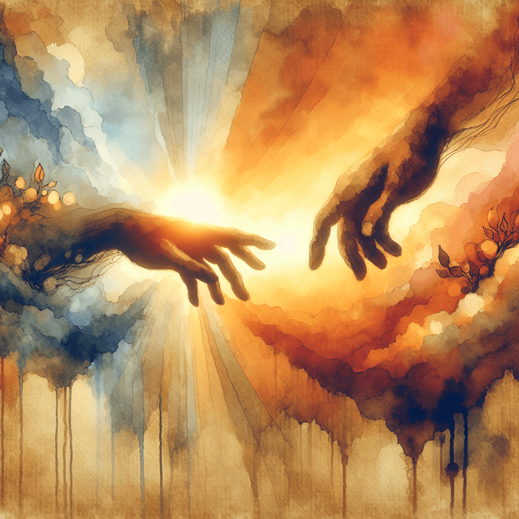 AI-generated illustration for "Morning Meditation: Technology and Human Connection - Biblical Insight" — created by ChurchWiseAI using DALL-E