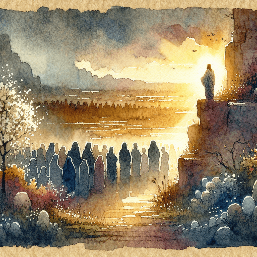 AI-generated illustration for "The Easter Question - Church Context" — created by ChurchWiseAI using DALL-E