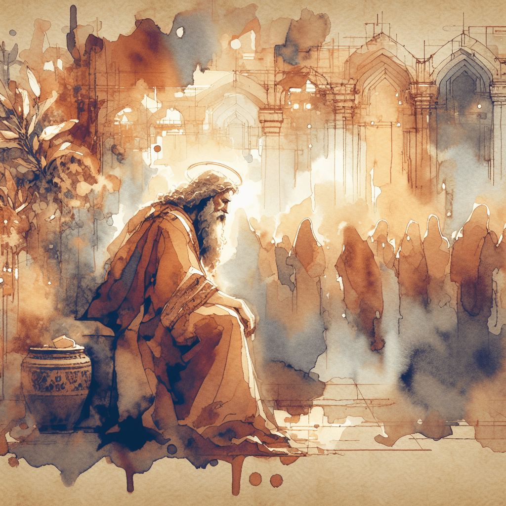 AI-generated illustration for "Biblical Profile: Jeremiah" — created by ChurchWiseAI using DALL-E