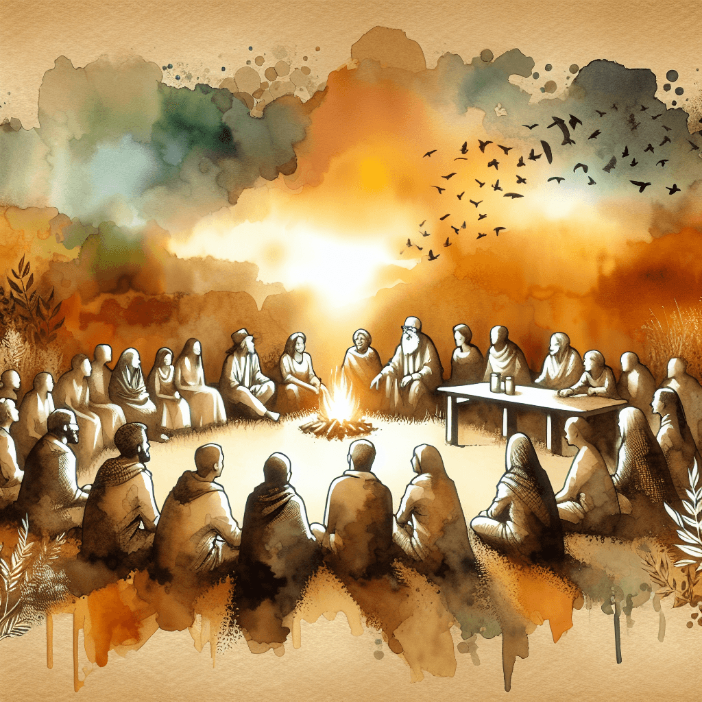 AI-generated illustration for "Spiritual Insight: Social Media and Community - Prayer" — created by ChurchWiseAI using DALL-E