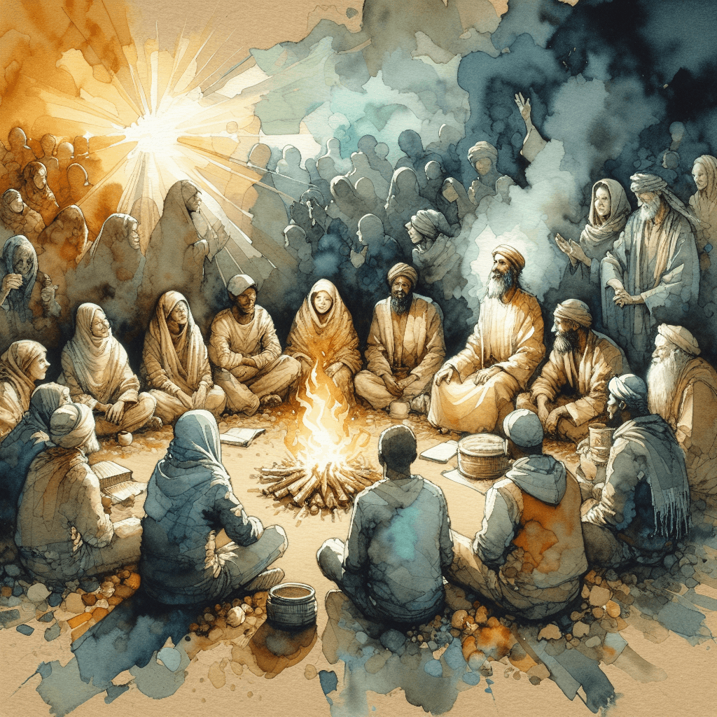 AI-generated illustration for "Reflecting on Global Pandemic & Community - Church Context" — created by ChurchWiseAI using DALL-E