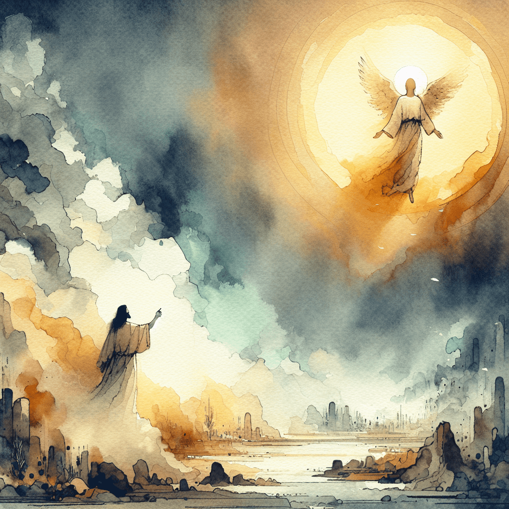 AI-generated illustration for "Faith and Ascension - Church Context" — created by ChurchWiseAI using DALL-E