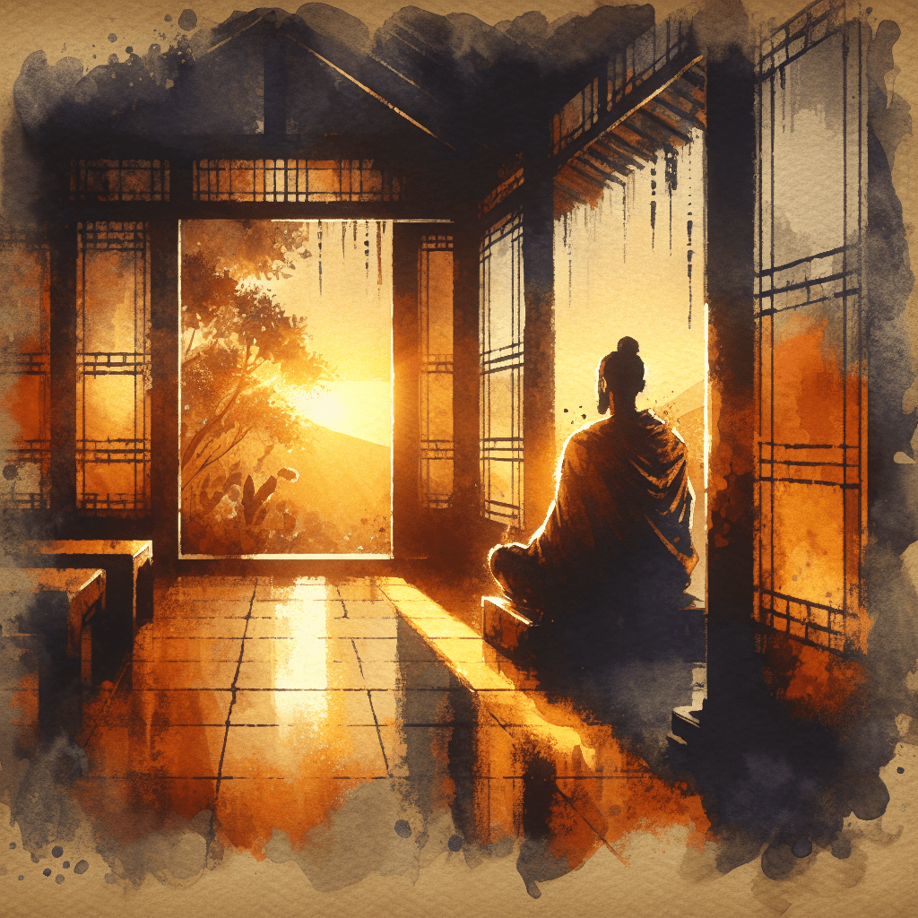 AI-generated illustration for "Morning Meditation: Work-Life Balance & Faith" — created by ChurchWiseAI using DALL-E