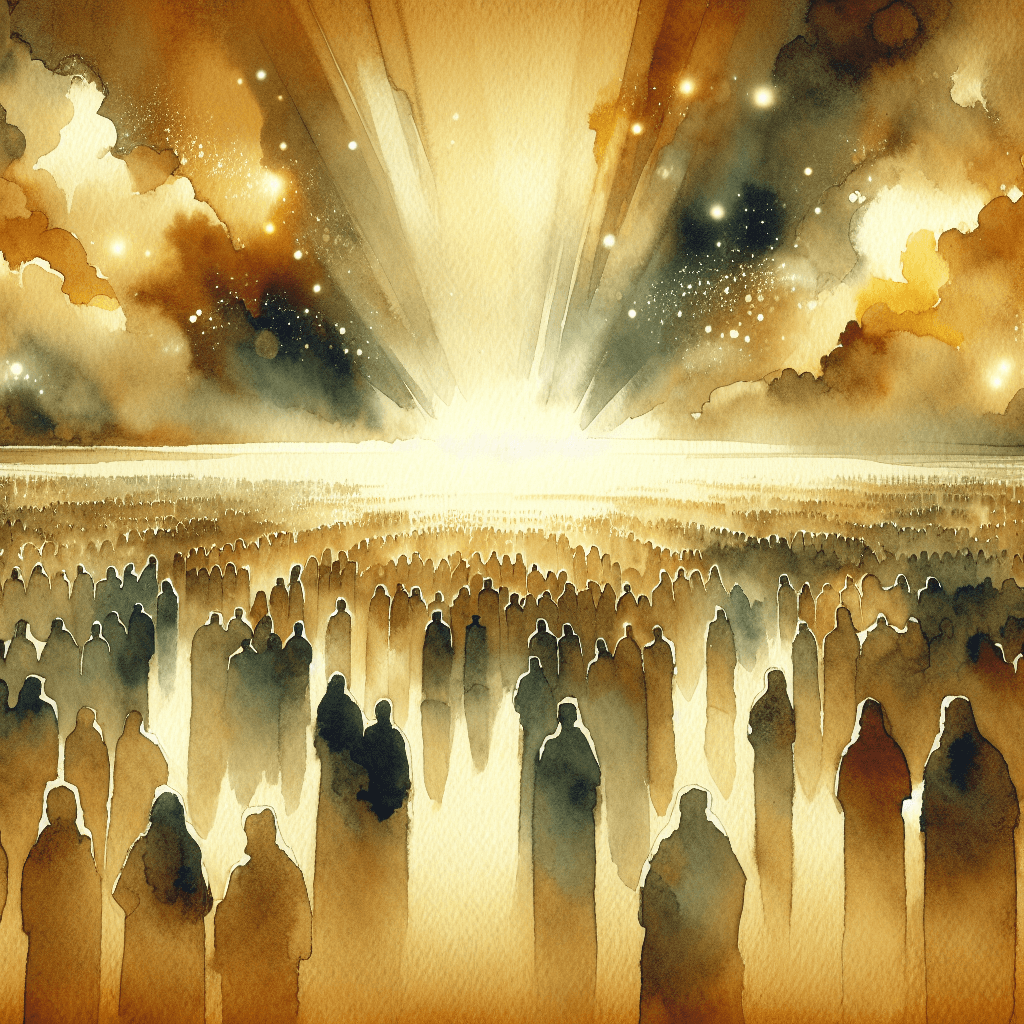 AI-generated illustration for "The Innumerable Multitude: Revelation 7:9-17" — created by ChurchWiseAI using DALL-E