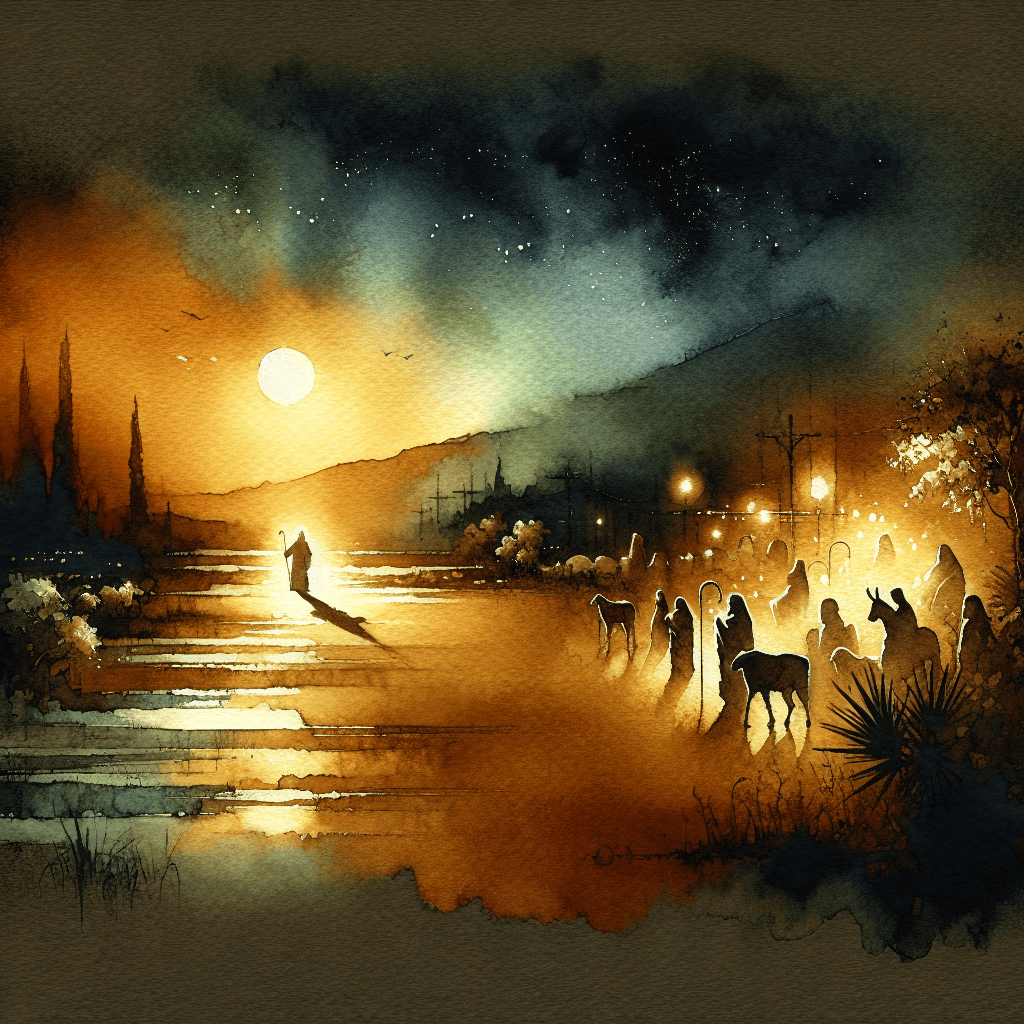 AI-generated illustration for "I Am the Good Shepherd: John 10:1-18" — created by ChurchWiseAI using DALL-E