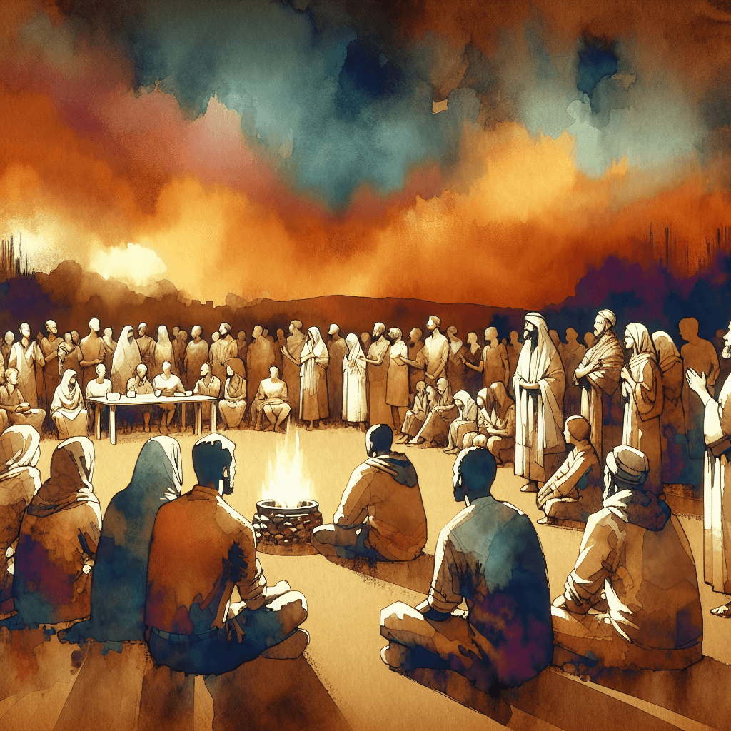 AI-generated illustration for "Spiritual Insight: Global Pandemic & Community - Prayer" — created by ChurchWiseAI using DALL-E