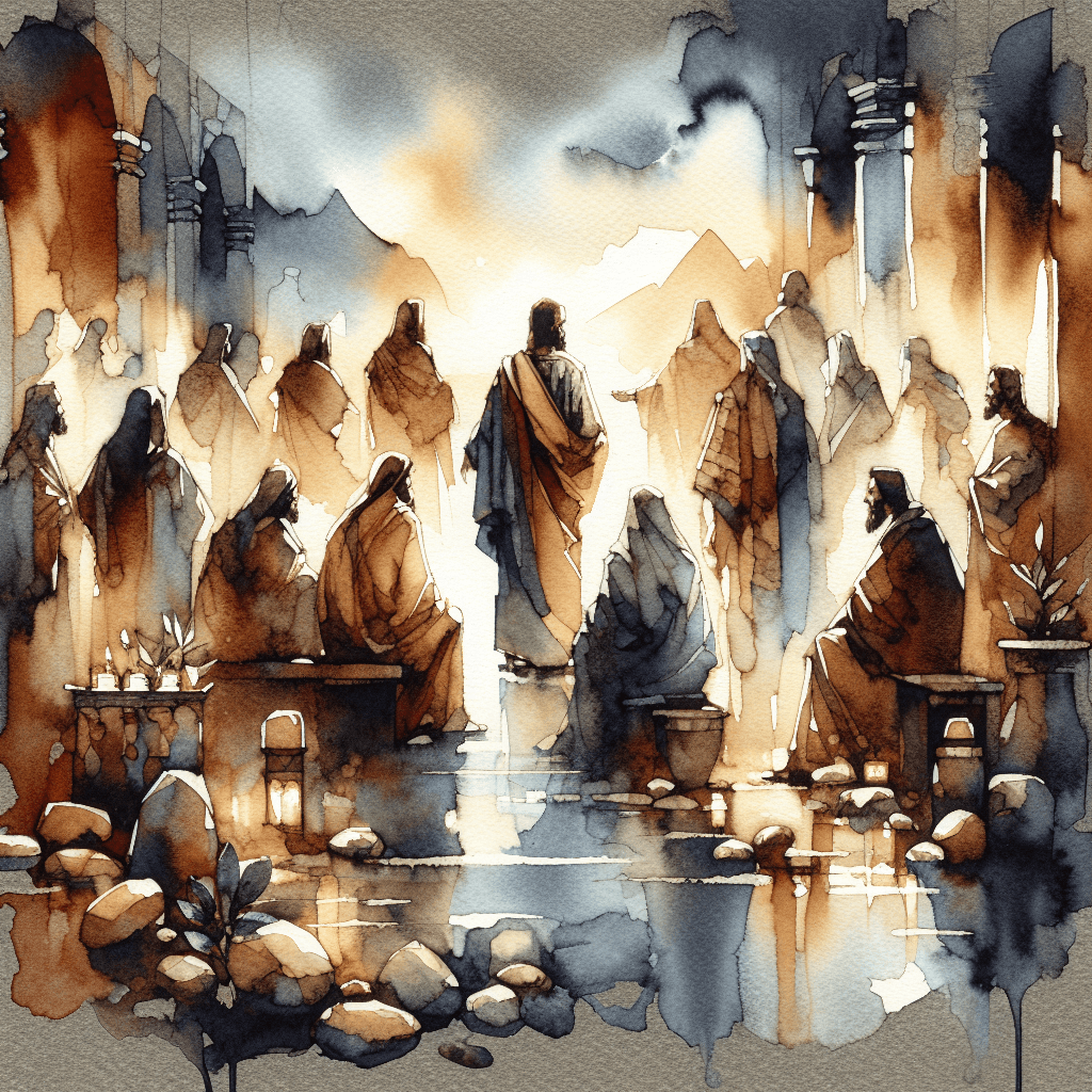 AI-generated illustration for "Terrible Times and Breathed-Out Words" — created by ChurchWiseAI using DALL-E