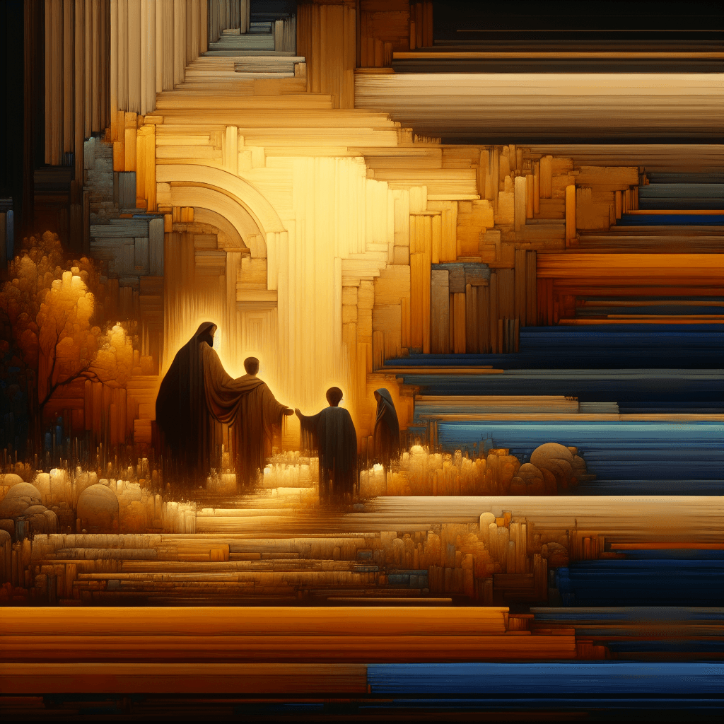 AI-generated illustration for "Big Fish: Loving Neighbors into Legend (Matthew 22:37-39)" — created by ChurchWiseAI using DALL-E