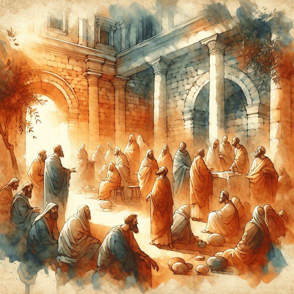 AI-generated illustration for "The Problem of the Idle: 2 Thessalonians 3:1-18" — created by ChurchWiseAI using DALL-E