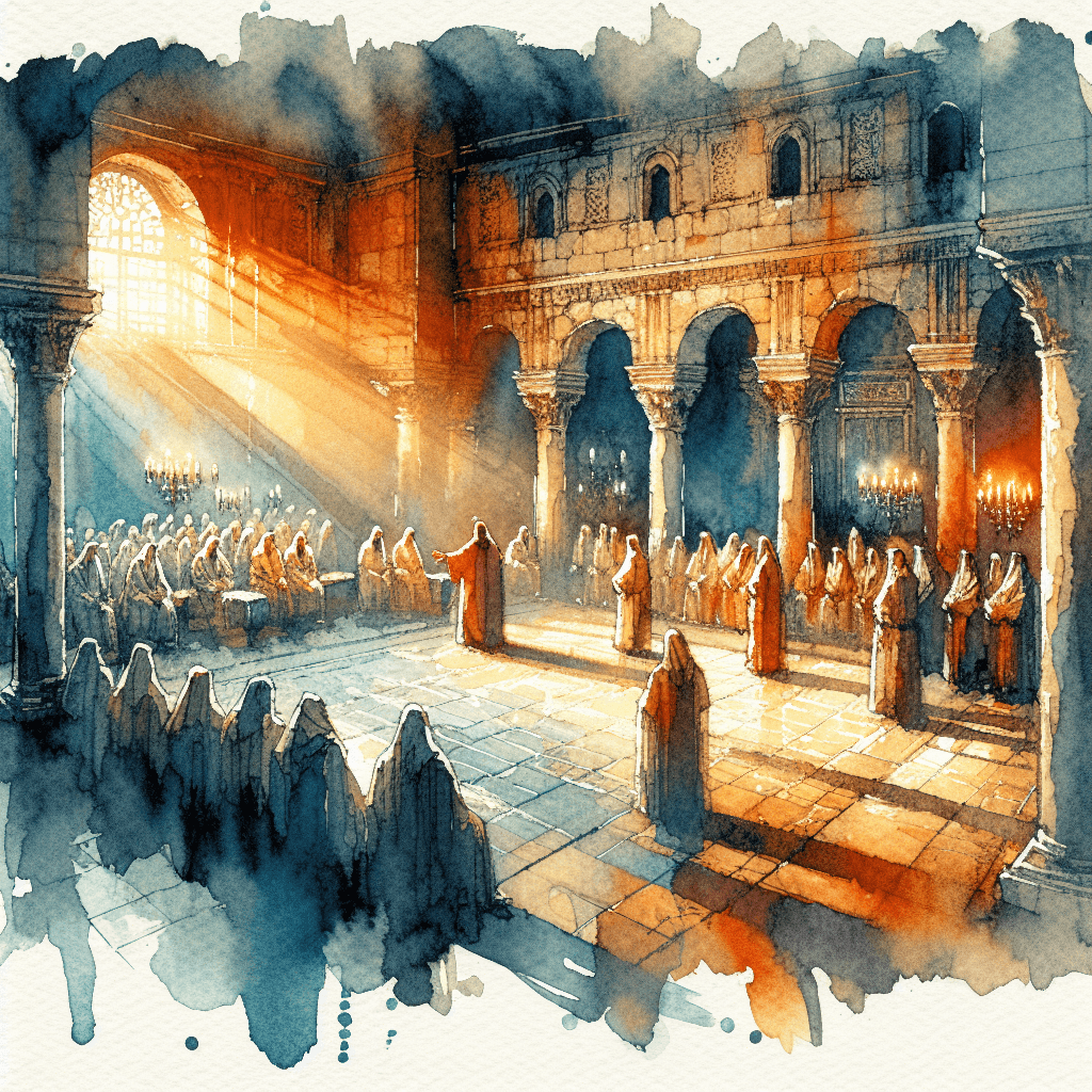 AI-generated illustration for "The Demon Knew His Name: Mark 1:21-28" — created by ChurchWiseAI using DALL-E