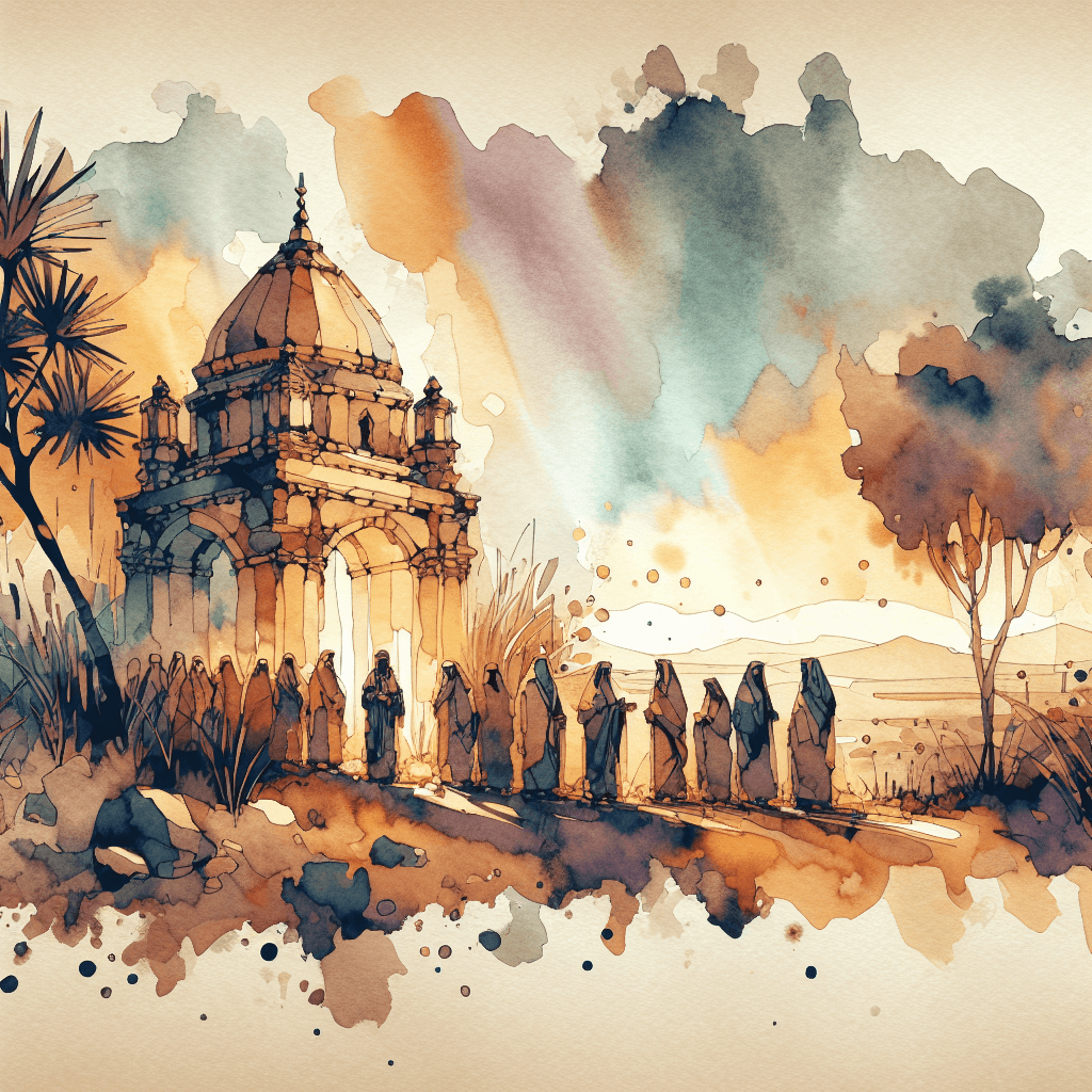 AI-generated illustration for "Biblical Profile: The Sadducees" — created by ChurchWiseAI using DALL-E