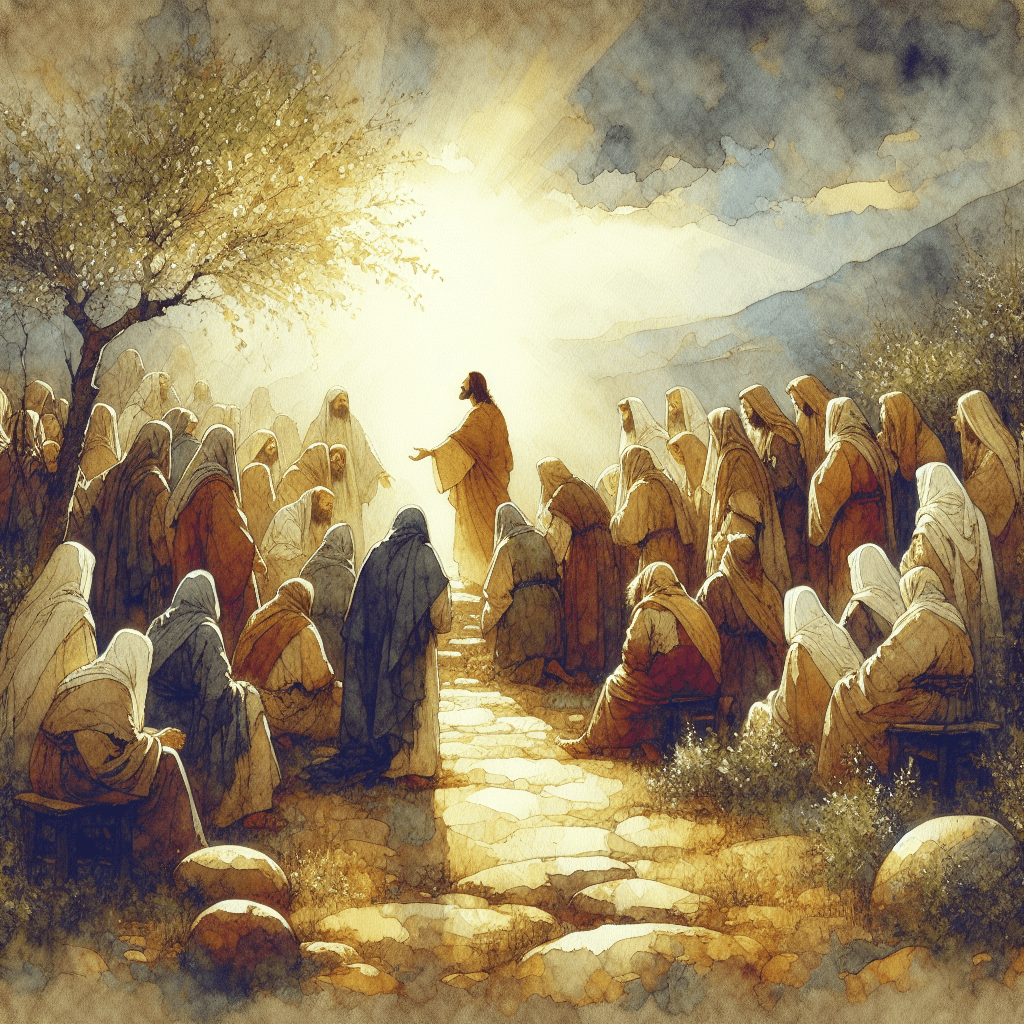 AI-generated illustration for "I Am He: John 18:1-11" — created by ChurchWiseAI using DALL-E