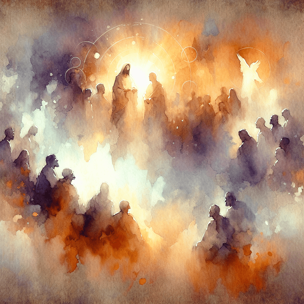 AI-generated illustration for "The Easter Question - Teaching Material" — created by ChurchWiseAI using DALL-E