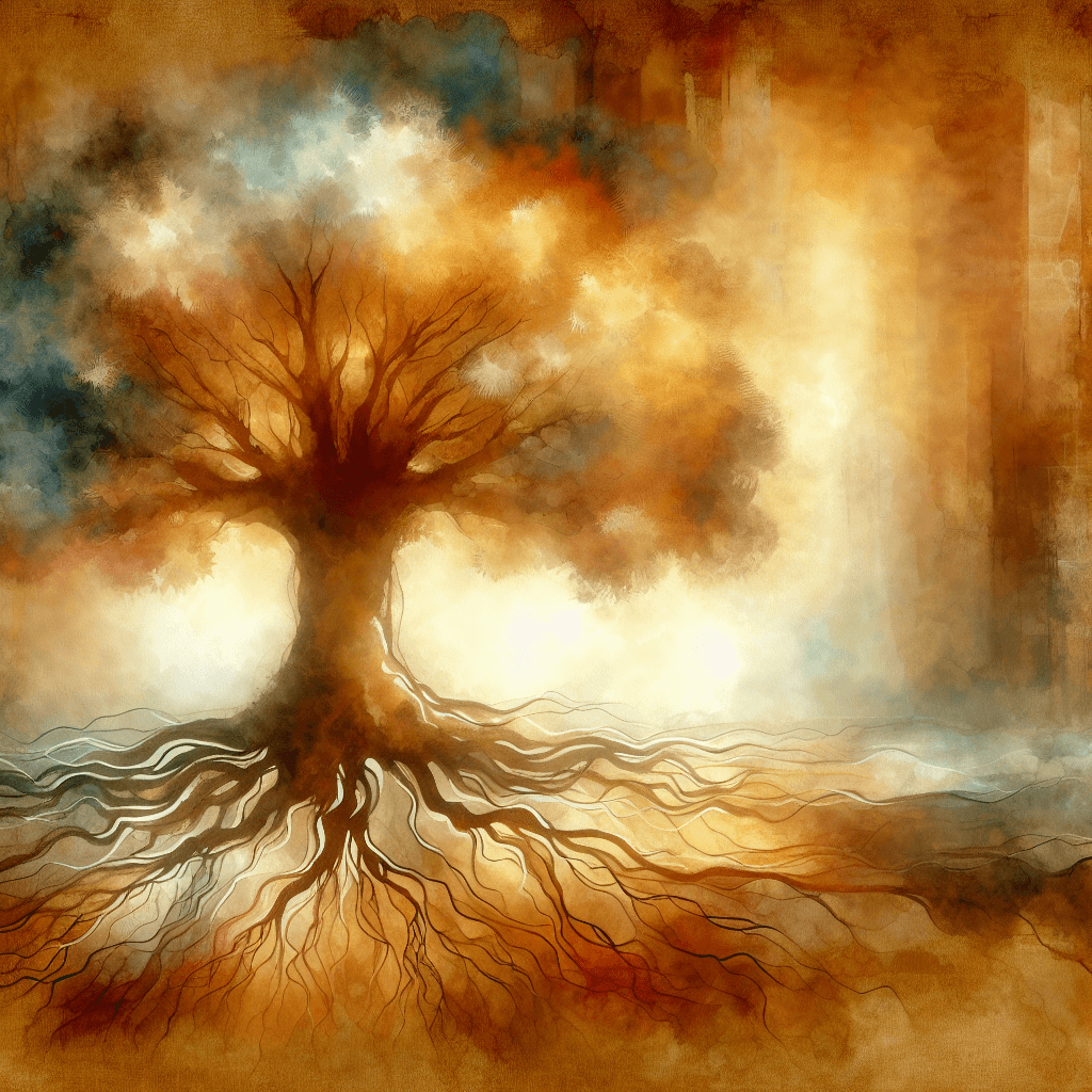 AI-generated illustration for "Morning Meditation: Guilt - Story" — created by ChurchWiseAI using DALL-E