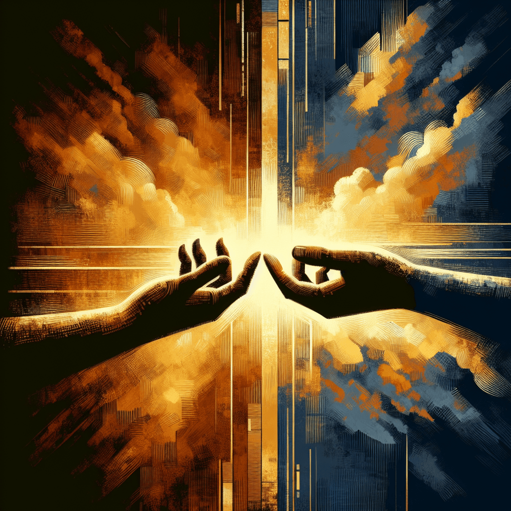 AI-generated illustration for "Quiet Time: Clobbering the Clobber Texts - Story" — created by ChurchWiseAI using DALL-E