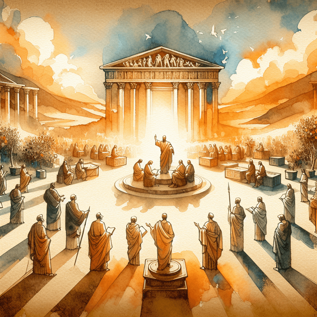 AI-generated illustration for "Paul's Anguish: Romans 9:1-5" — created by ChurchWiseAI using DALL-E