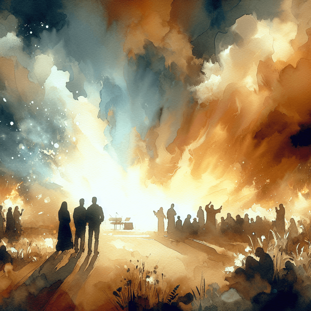 AI-generated illustration for "Love in Action: Romans 12:9-21" — created by ChurchWiseAI using DALL-E