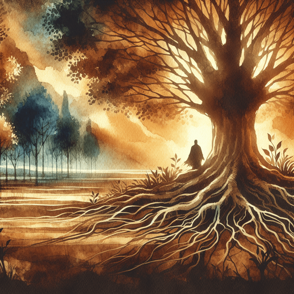 AI-generated illustration for "Morning Meditation: Digital Addiction & Freedom - Prayer" — created by ChurchWiseAI using DALL-E