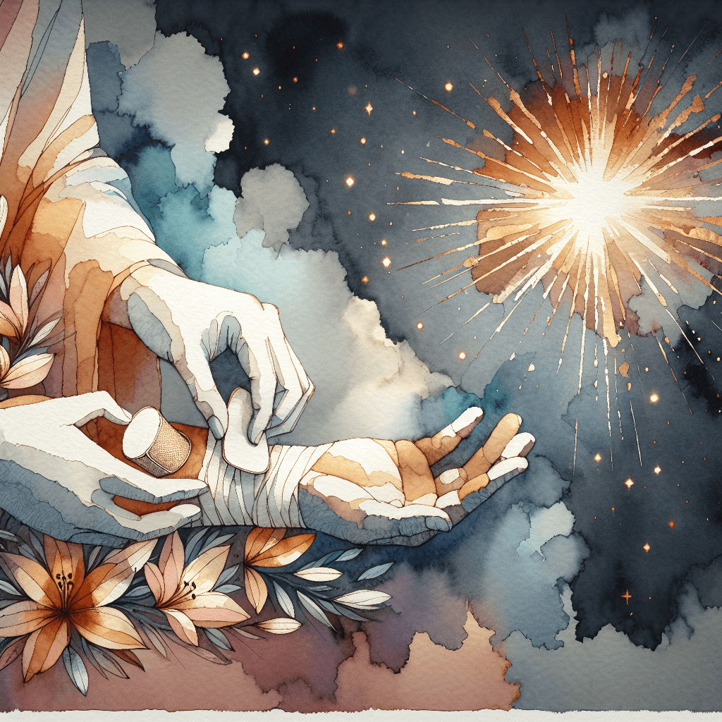 AI-generated illustration for "A Modern Story of Mental Health & Spirituality - Contemporary Example" — created by ChurchWiseAI using DALL-E