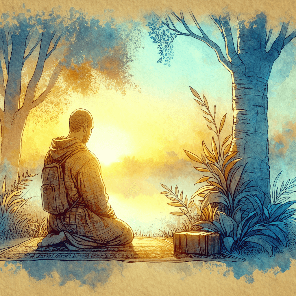 AI-generated illustration for "Morning Meditation: Advent - Prayer" — created by ChurchWiseAI using DALL-E