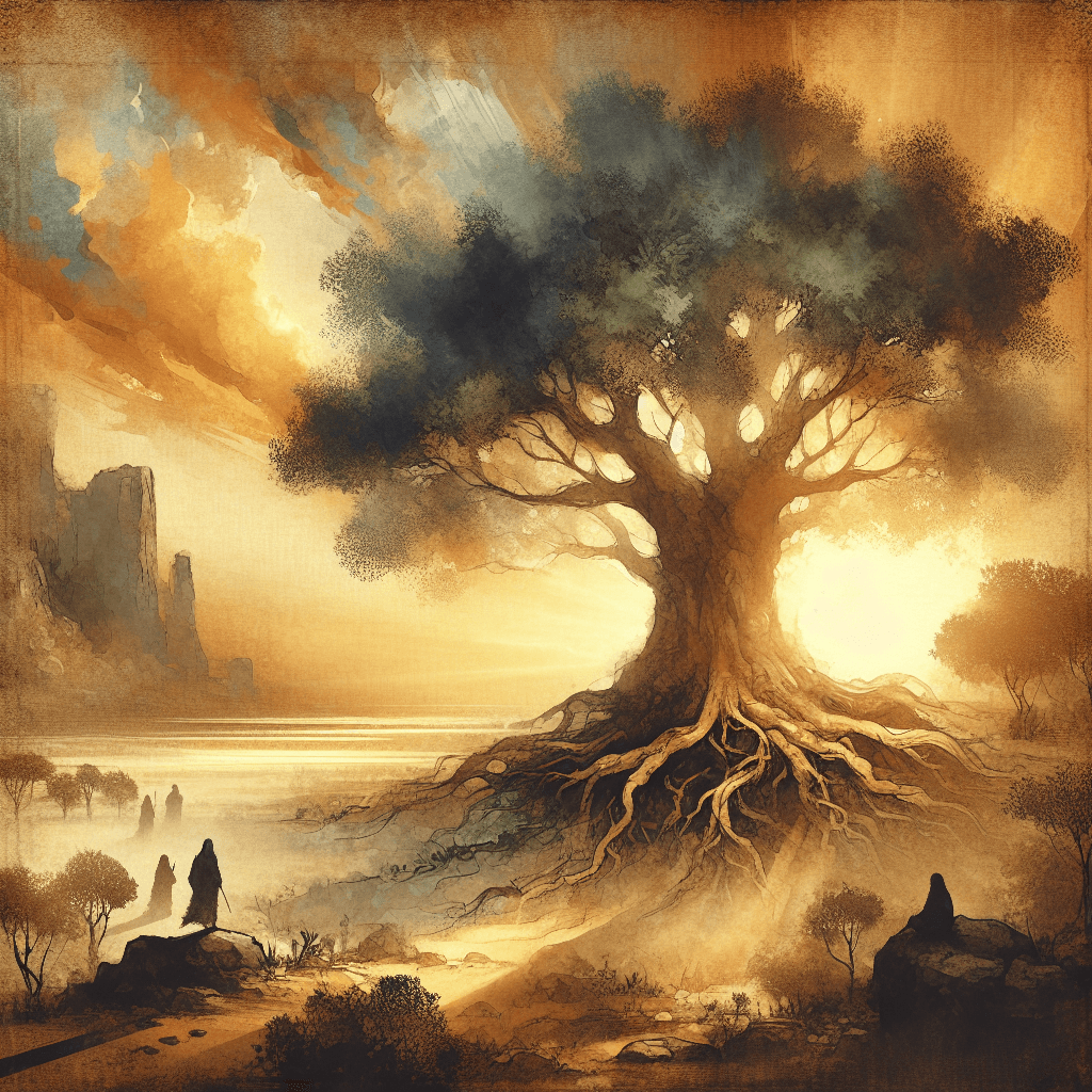 AI-generated illustration for "Finding Economic Justice and the Kingdom in Everyday Moments - Biblical Analogy" — created by ChurchWiseAI using DALL-E