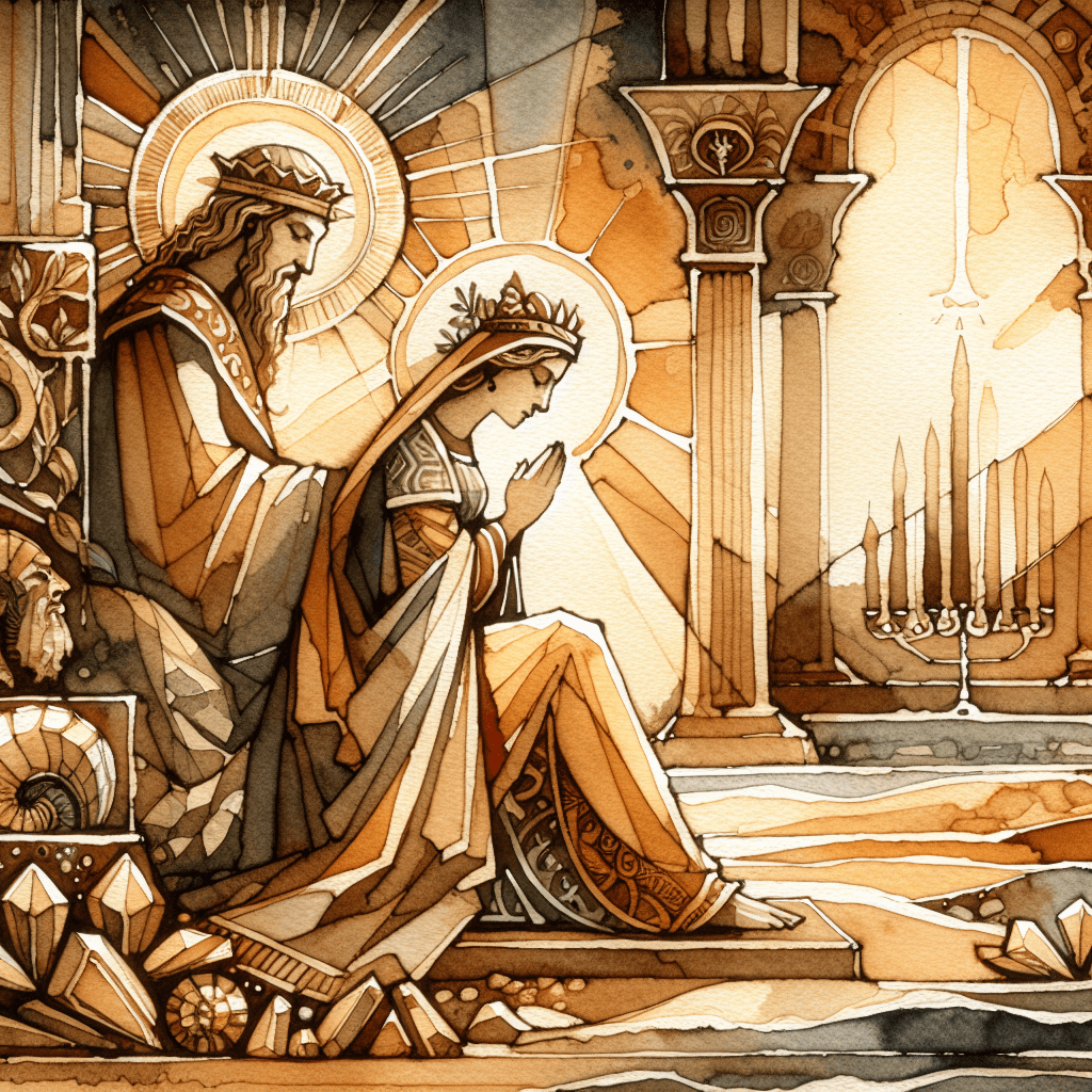 AI-generated illustration for "Biblical Profile: Rehoboam" — created by ChurchWiseAI using DALL-E