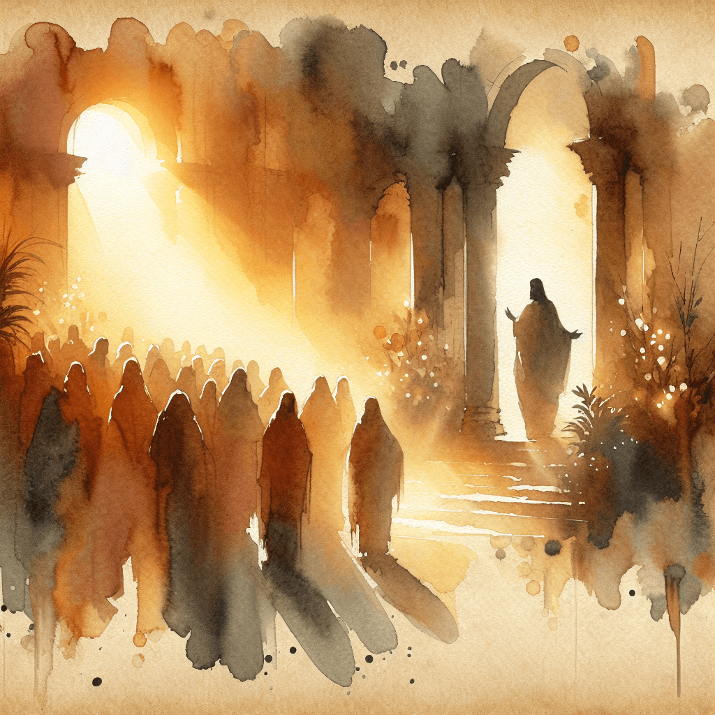 AI-generated illustration for "Show Don't Tell: John 4:5-26" — created by ChurchWiseAI using DALL-E