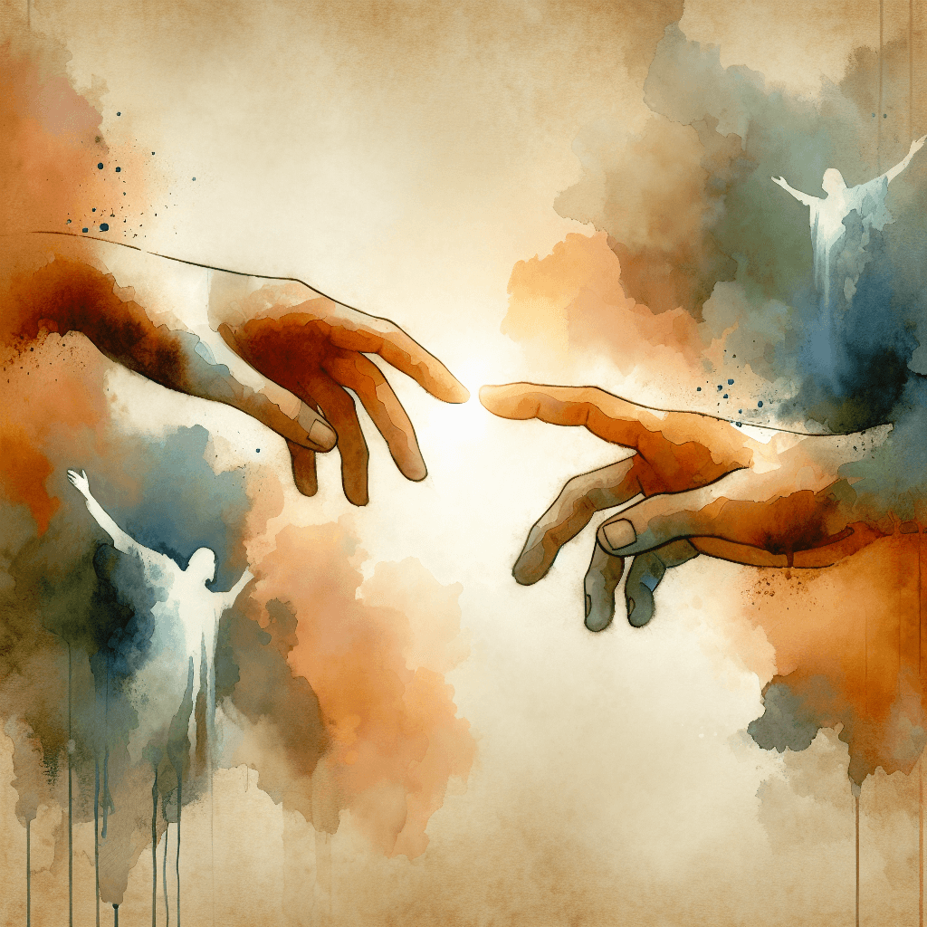 AI-generated illustration for "Evening Prayer: AI & Human Dignity - Prayer" — created by ChurchWiseAI using DALL-E