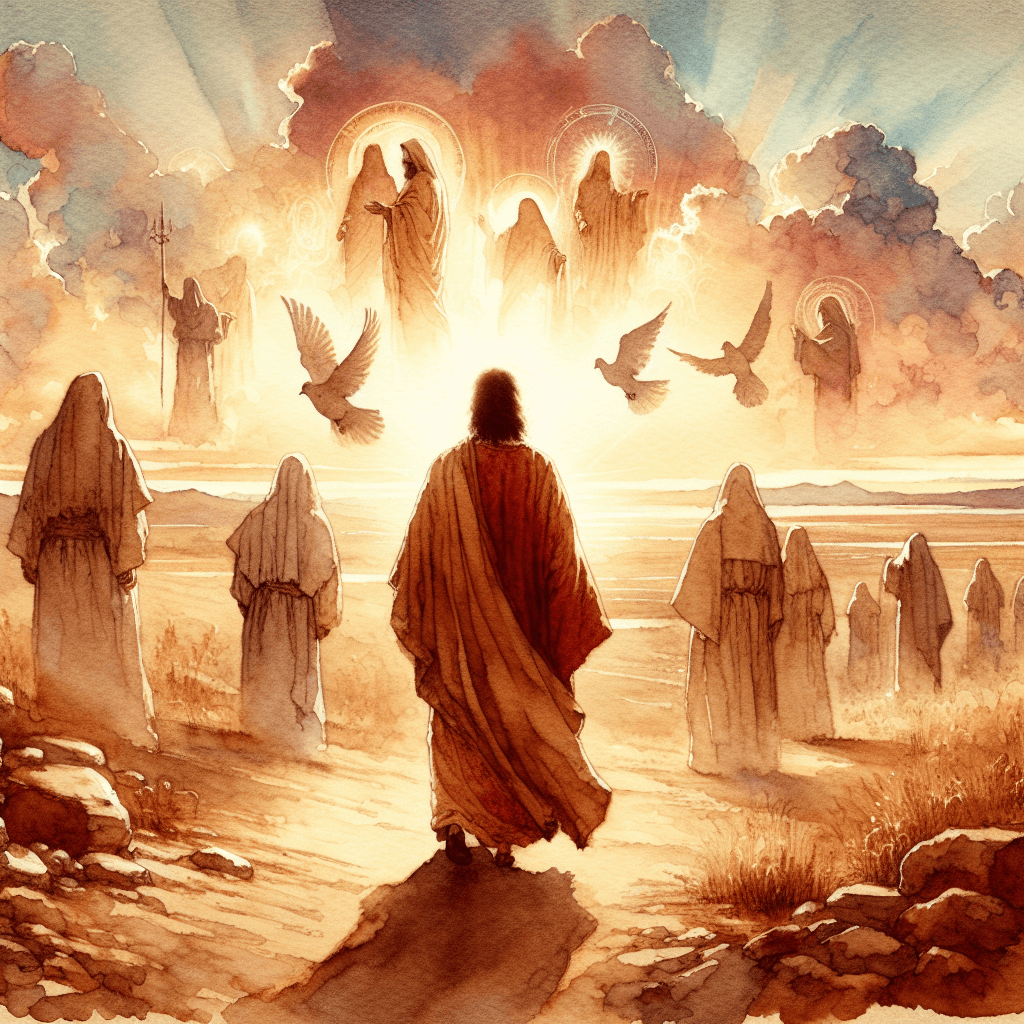 AI-generated illustration for "A Christmas Carol: Not by Works but by Mercy (Titus 3:5)" — created by ChurchWiseAI using DALL-E