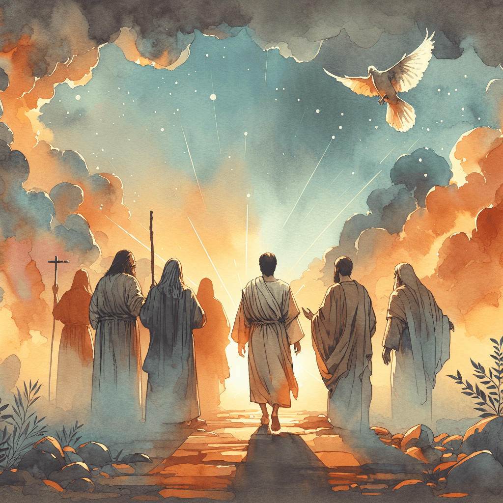 AI-generated illustration for "A Contemporary Justification Story" — created by ChurchWiseAI using DALL-E