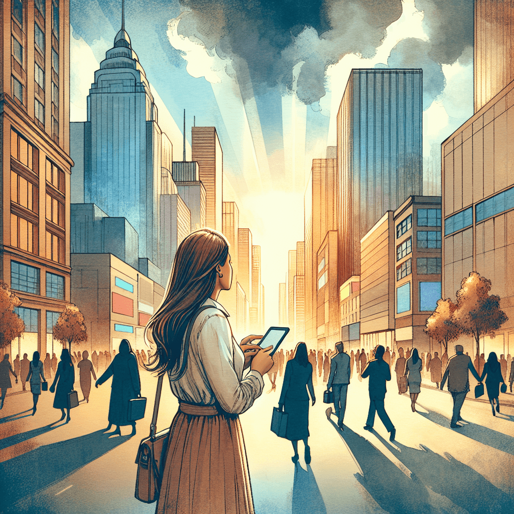 AI-generated illustration for "A Modern Story of Digital Addiction & Freedom - Story" — created by ChurchWiseAI using DALL-E