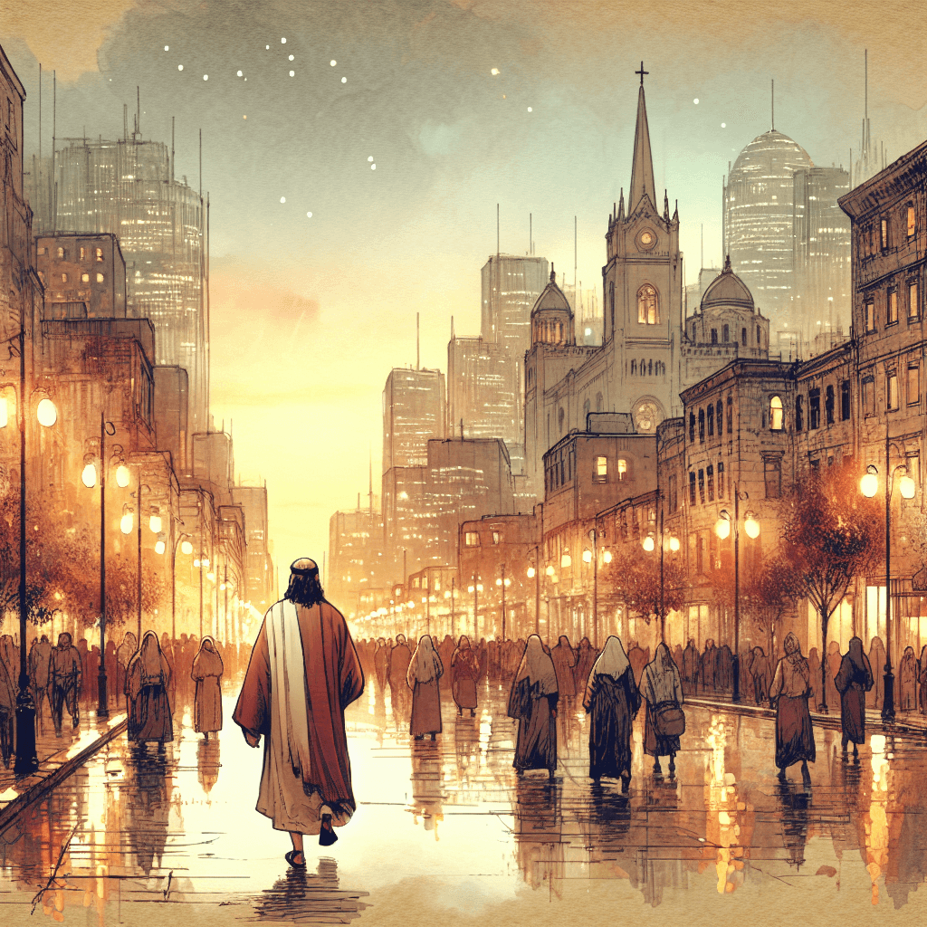 AI-generated illustration for "A Modern Story of Fruit Of The Spirit - Biblical Analogy" — created by ChurchWiseAI using DALL-E